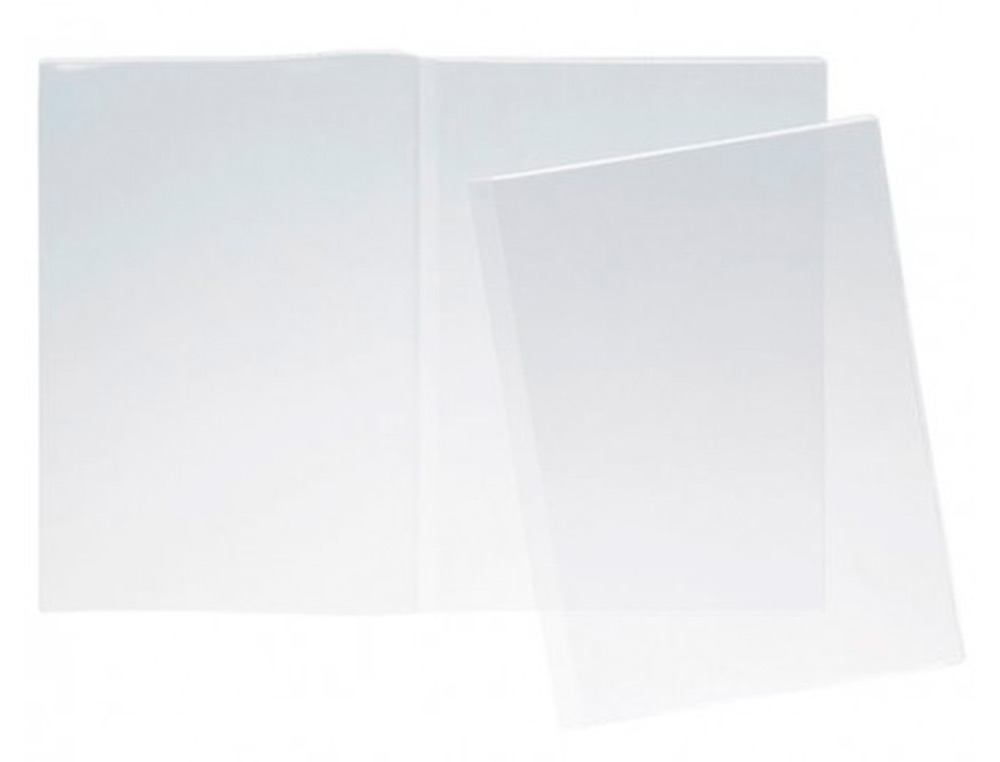 FUNDA PORTADOCUMENTO Q-CONNECT FOLIO DOBLE 180 MICRAS PVC TRANSPARENTE 330X470MM