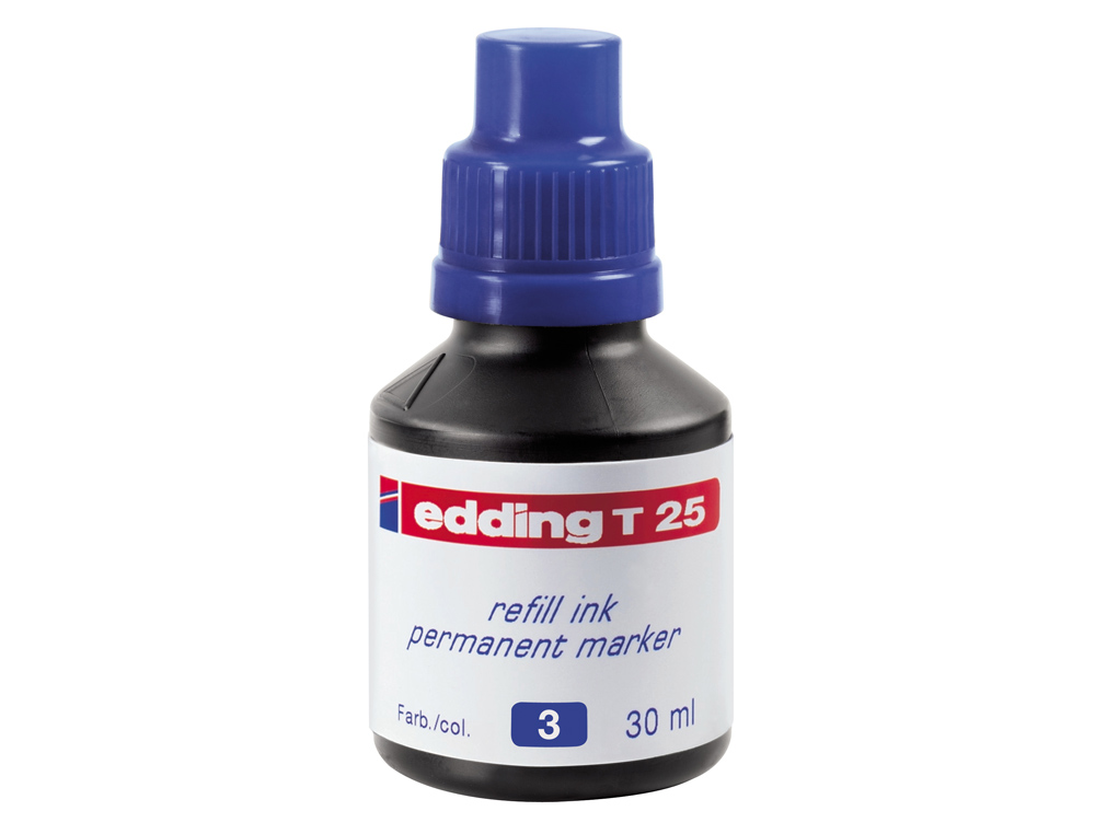 TINTA ROTULADOR EDDING T-25 AZUL BOTE 30 ML