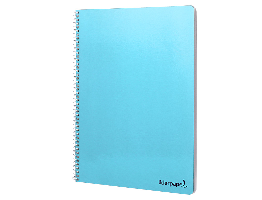 CUADERNO ESPIRAL LIDERPAPEL FOLIO SMART TAPA BLANDA 80H 60GR CUADRO 4 MM CON MARGEN COLORES SURTIDOS