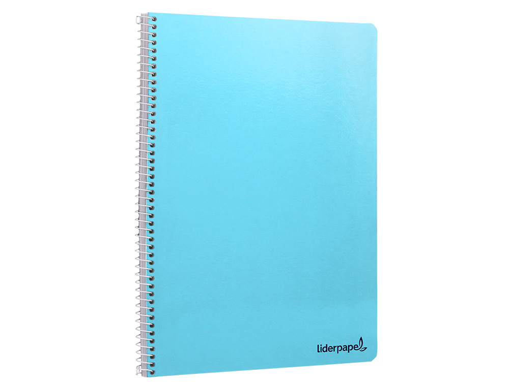 CUADERNO ESPIRAL LIDERPAPEL FOLIO SMART TAPA BLANDA 80H 60GR CUADRO 4 MM CON MARGEN COLORES SURTIDOS