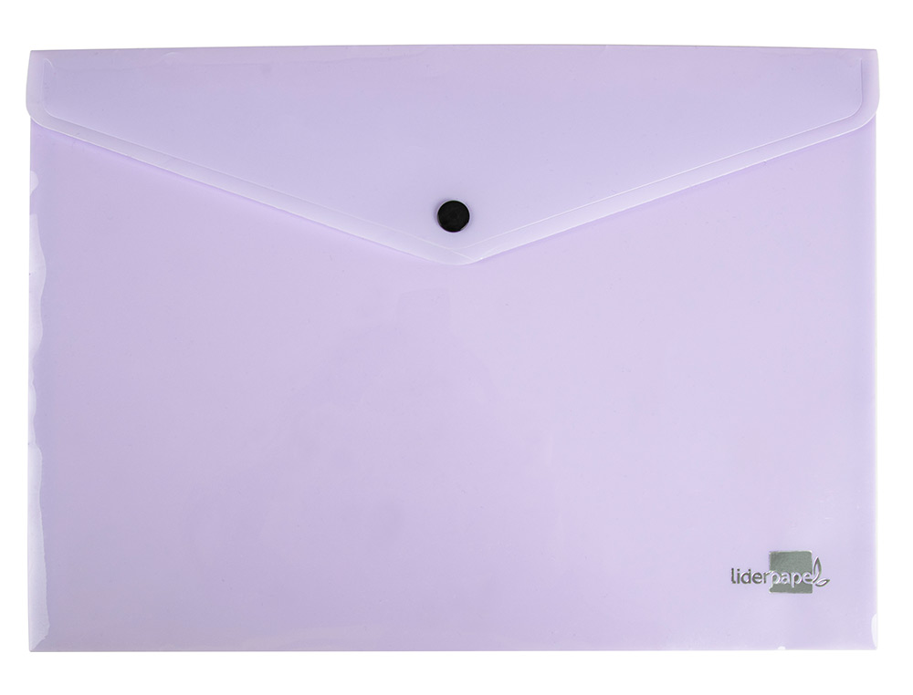 CARPETA LIDERPAPEL DOSSIER BROCHE POLIPROPILENO DIN A4 LAVANDA OPACO 50 HOJAS