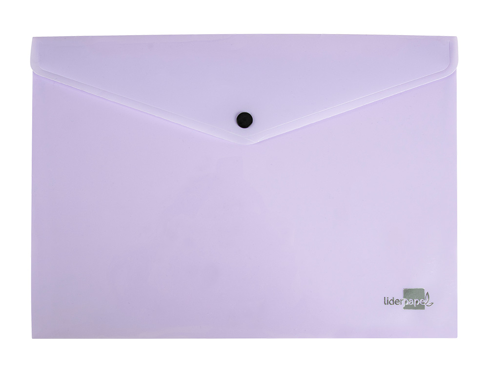 CARPETA LIDERPAPEL DOSSIER BROCHE POLIPROPILENO DIN A4 LAVANDA OPACO 50 HOJAS
