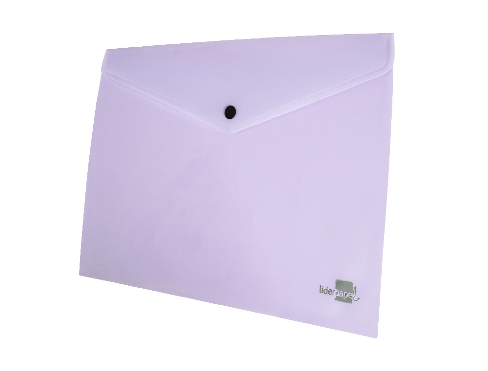 CARPETA LIDERPAPEL DOSSIER BROCHE POLIPROPILENO DIN A4 LAVANDA OPACO 50 HOJAS