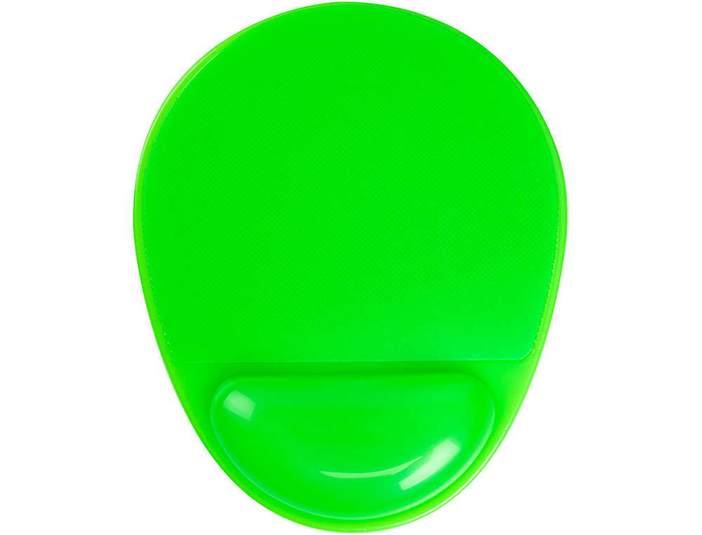 ALFOMBRILLA PARA RATON Q-CONNECT REPOSAMUÑECAS DE GEL PVC COLOR VERDE 210X245X20 MM