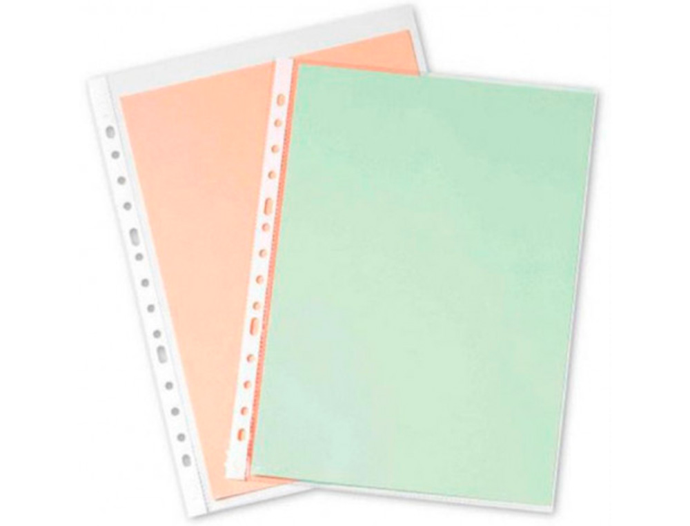 FUNDA MULTITALADRO Q-CONNECT FOLIO 80 MC CRISTAL CAJA DE 1400 UNIDADES