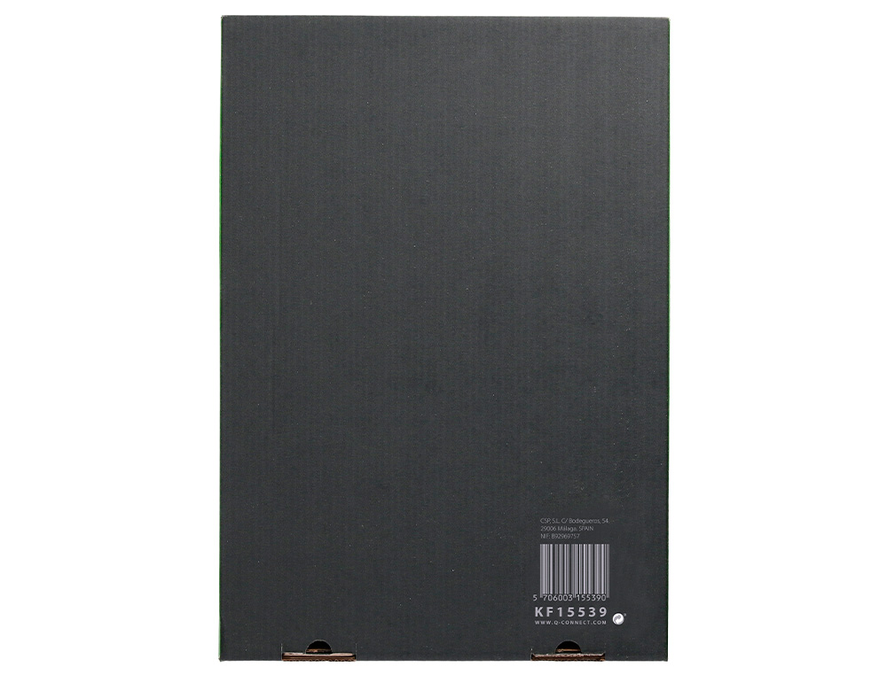 FUNDA MULTITALADRO Q-CONNECT FOLIO 80 MC CRISTAL CAJA DE 1400 UNIDADES