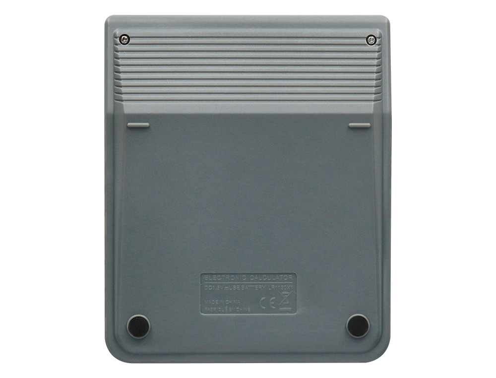 CALCULADORA LIDERPAPEL SOBREMESA XF18 8 DIGITOS SOLAR Y PILAS COLOR GRIS 127X105X24 MM