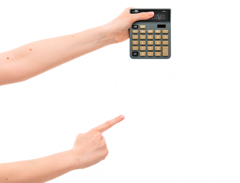 CALCULADORA LIDERPAPEL SOBREMESA XF18 8 DIGITOS SOLAR Y PILAS COLOR GRIS 127X105X24 MM