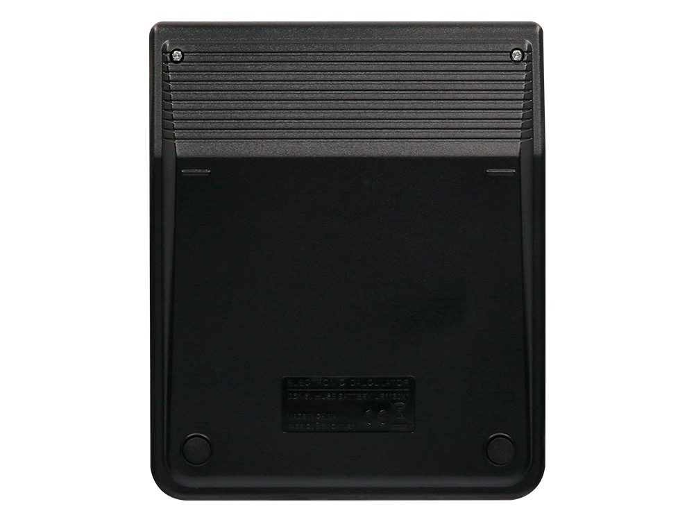 CALCULADORA LIDERPAPEL SOBREMESA XF20 10 DIGITOS SOLAR Y PILAS COLOR NEGRO 127X105X24 MM