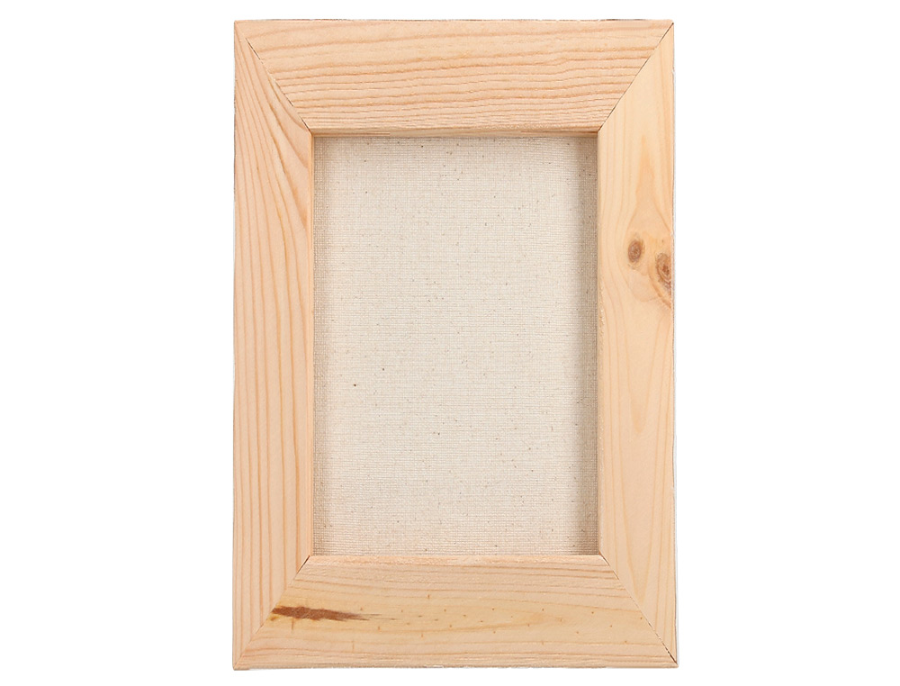 BASTIDOR LIDERCOLOR LIENZO GRAPADO LATERAL ALGODON 100% 22X16 CM