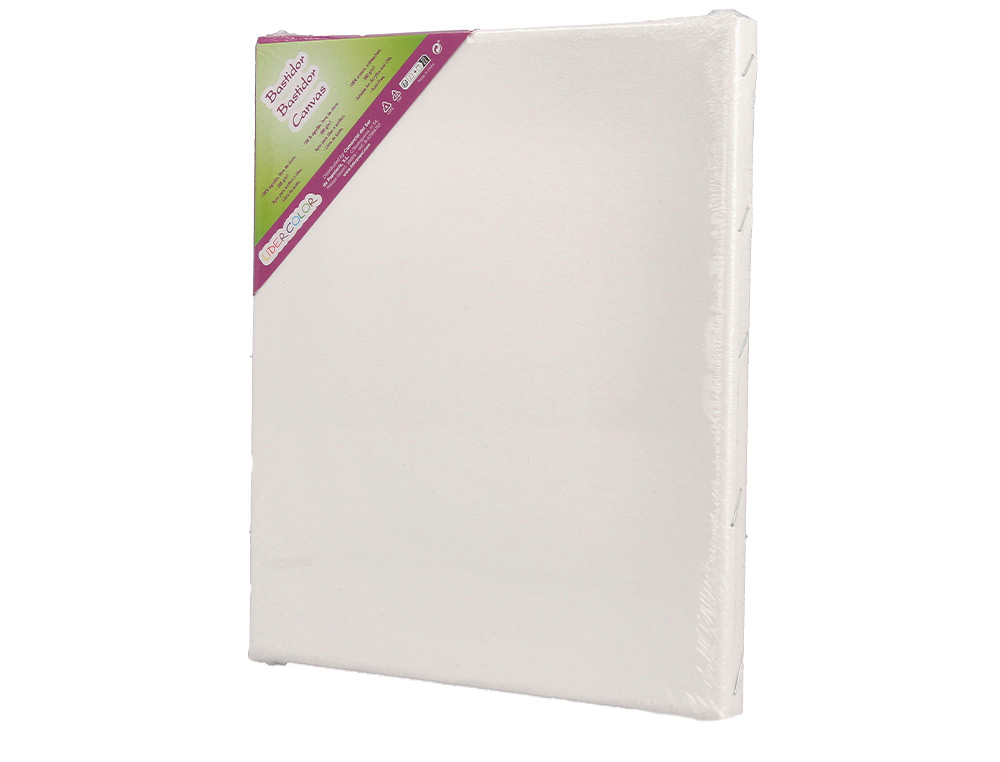 BASTIDOR LIDERCOLOR LIENZO GRAPADO LATERAL ALGODON 100% 22X16 CM