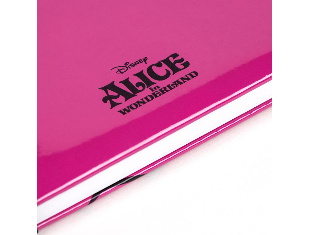 CUADERNO DE NOTAS PREMIUM DISNEY ALICIA CON GOMILLA DIN A5