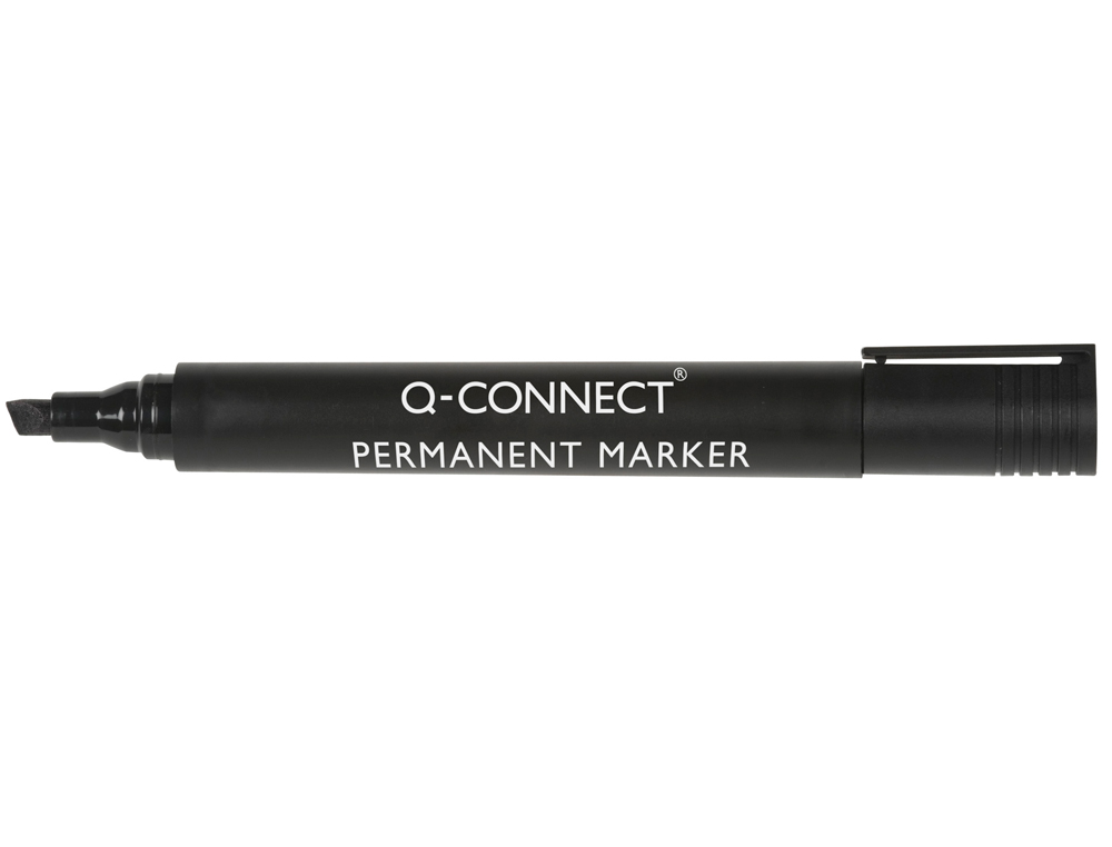 ROTULADOR Q-CONNECT MARCADOR PERMANENTE NEGRO PUNTA BISELADA 5 MM