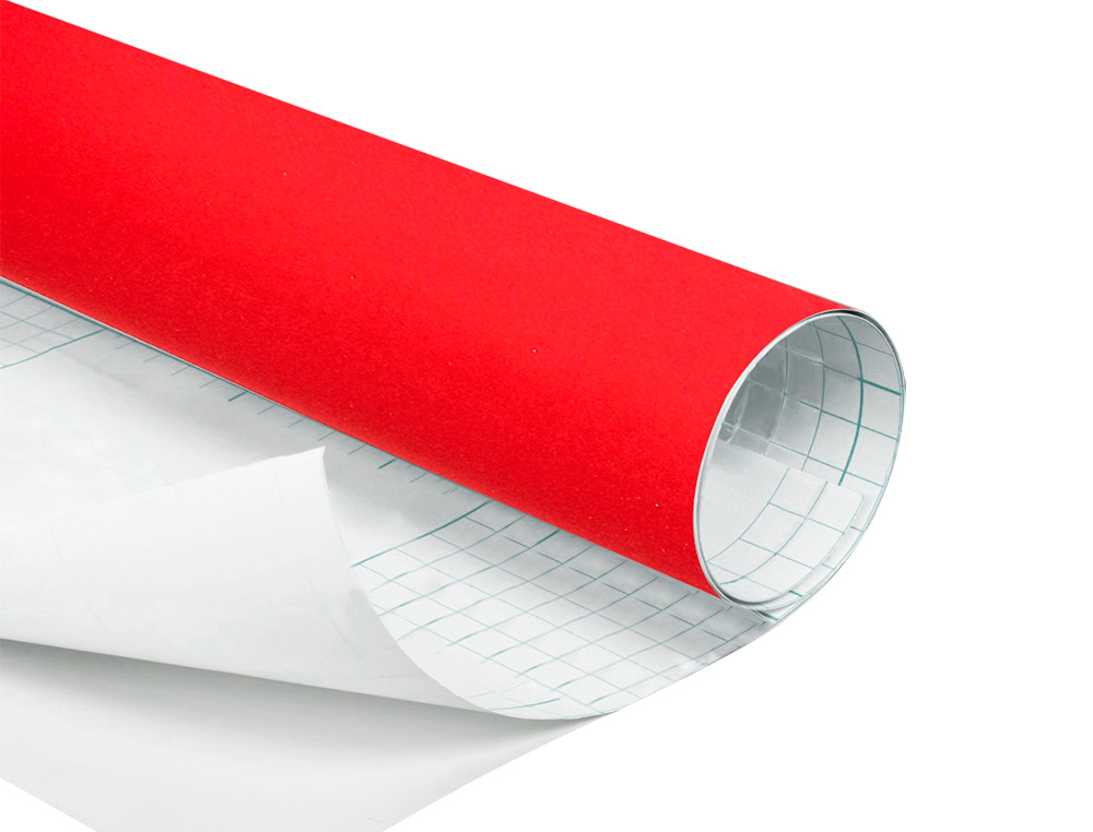 ROLLO ADHESIVO LIDERPAPEL UNICOLOR ROJO BRILLO ROLLO DE 0,45 X 2 MT